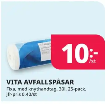 Tempo Fixa avfallspåsar erbjuda