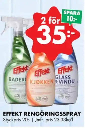 ÖoB Effekt rengöringsmedel erbjuda