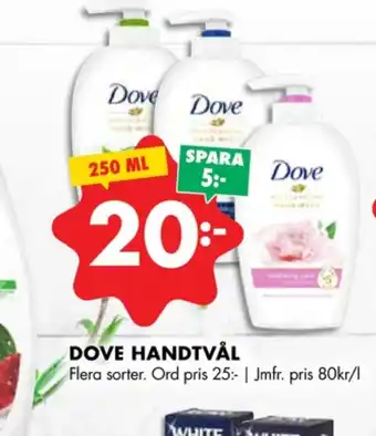 ÖoB Dove tvål flytande erbjuda