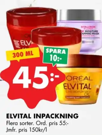 ÖoB Elvital inpackning erbjuda