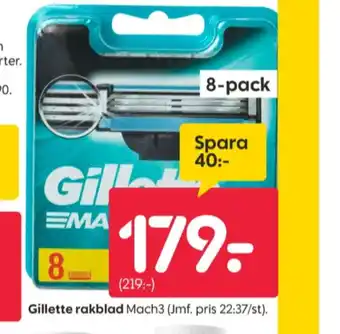 Rusta Mach3 rakblad erbjuda