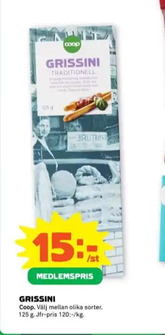Stora Coop Coop grissini erbjuda