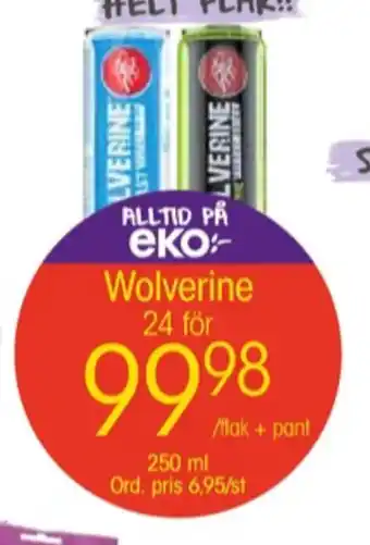 EKO Wolverine energidryck erbjuda