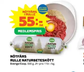 Stora Coop Coop naturbeteskött erbjuda