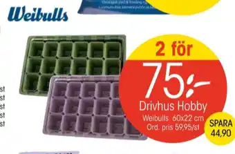 EKO Weibull minidrivhus erbjuda