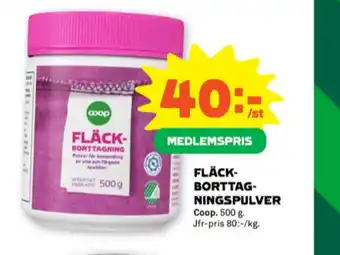 Stora Coop Coop fläckborttagning erbjuda