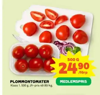 Stora Coop Coop plommontomater erbjuda