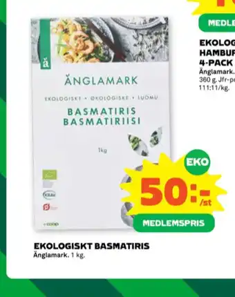 Stora Coop Änglamark basmatiris erbjuda