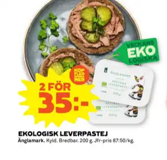Stora Coop Änglamark leverpastej erbjuda
