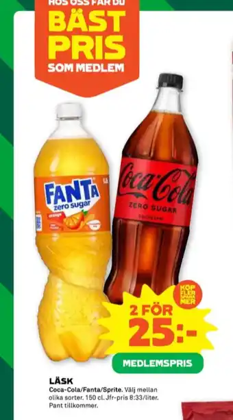 Stora Coop Coca cola läskedryck erbjuda