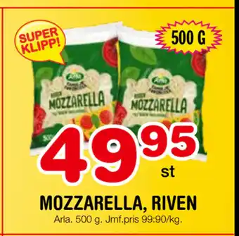 Nya Pulsen MOZZARELLA, RIVEN erbjuda