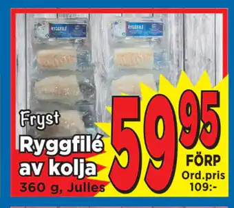 Ryggfilé av kolja