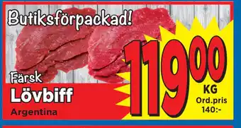 Supergrossen Lövbiff erbjuda