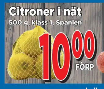 Supergrossen Citroner i nät erbjuda