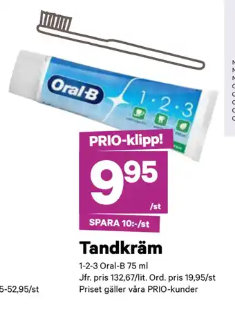 minmatbutik Tandkräm erbjuda