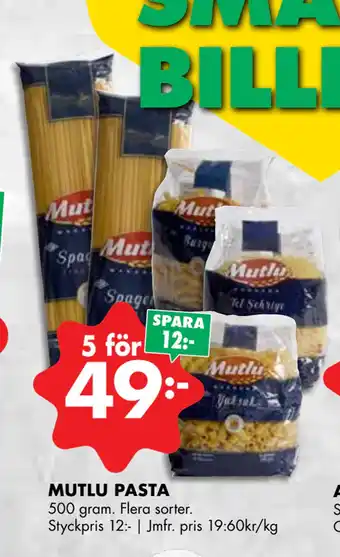 ÖoB MUTLU PASTA erbjuda