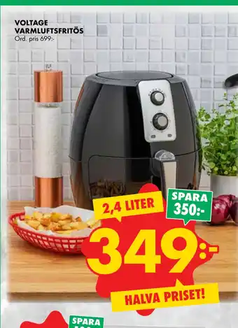 ÖoB VOLTAGE VARMLUFTSFRITÖS erbjuda