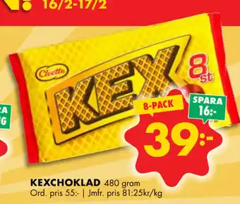 ÖoB KEXCHOKLAD erbjuda