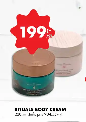 ÖoB RITUALS BODY CREAM erbjuda