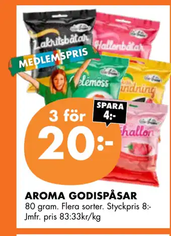 ÖoB AROMA GODISPÅSAR erbjuda