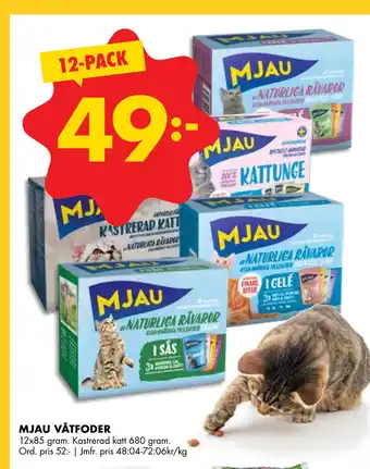 ÖoB MJAU VÅTFODER erbjuda
