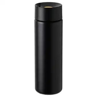 IKEA UndersÖka Termosmugg för resa, svart, 0.4 l erbjuda