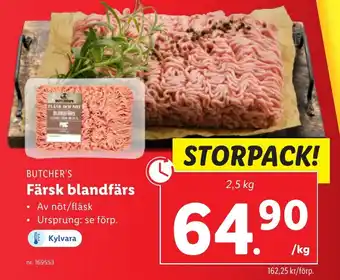 Lidl Färsk blandfärs erbjuda