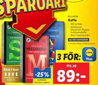 Lidl Kaffe erbjuda