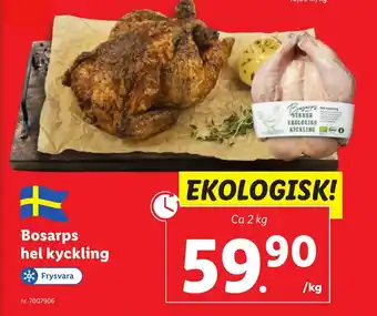 Lidl Bosarps hel kyckling erbjuda