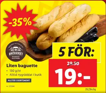 Lidl Liten baguette erbjuda
