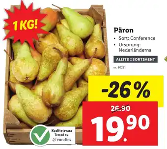 Lidl Päron erbjuda