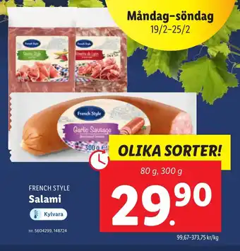 Lidl Salami erbjuda