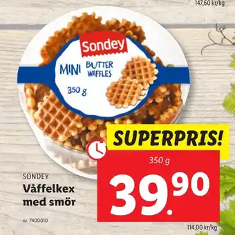 Lidl Våffelkex med smör erbjuda