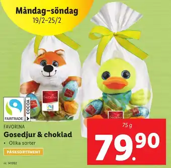 Lidl Gosedjur & choklad erbjuda