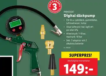 Lidl Digital däckpump erbjuda