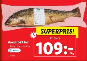 Lidl Varmrökt lax erbjuda