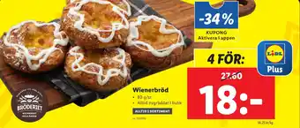 Lidl Wienerbröd erbjuda