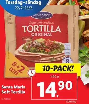 Lidl Santa Maria Soft Tortilla erbjuda