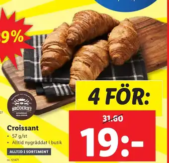 Lidl Croissant erbjuda