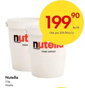 Snabbgross Nutella erbjuda