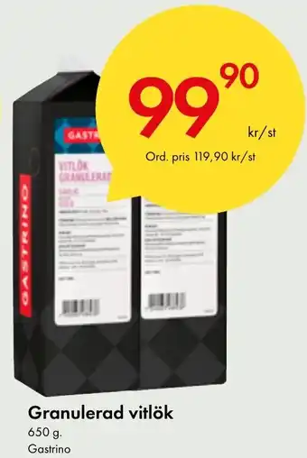 Snabbgross Granulerad vitlök erbjuda