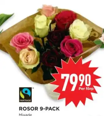 Willys ROSOR 9-PACK erbjuda