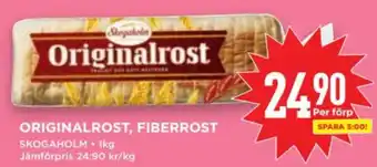Willys ORIGINALROST, FIBERROST erbjuda