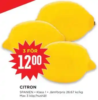 Willys CITRON erbjuda