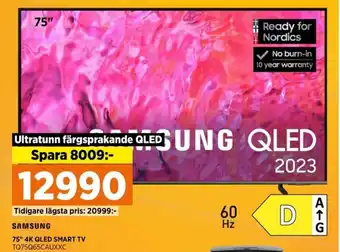 Power SAMSUNG 75" 4K QLED SMART TV TQ75Q65CAUXXC erbjuda