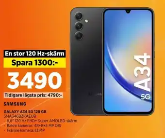 Power GALAXY A34 5G 128 GB SMA346BZKAEUB erbjuda