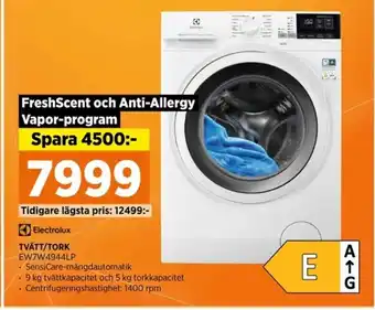 Power TVÄTT/TORK EW7W4944LP erbjuda