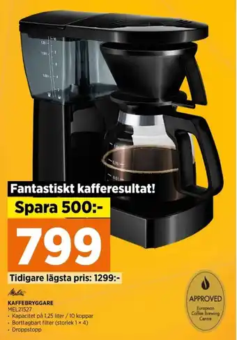Power KAFFEBRYGGARE MEL21527 erbjuda