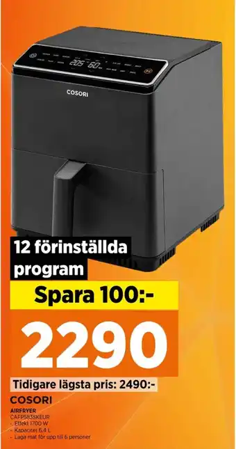 Power AIRFRYER CAFP583SKEUR erbjuda