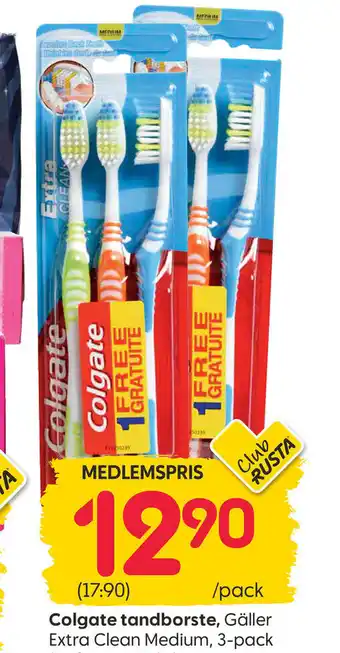 Rusta Colgate tandborste erbjuda